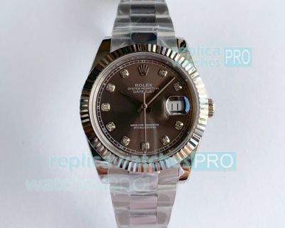 Noob Replica Rolex Datejust II Grey Dial Stainless Steel Watch 41MM